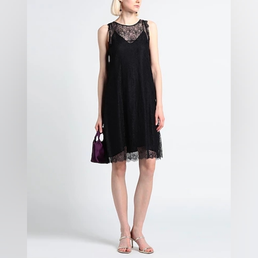 Alpha Studio | Midi Silk Pencil Dress
